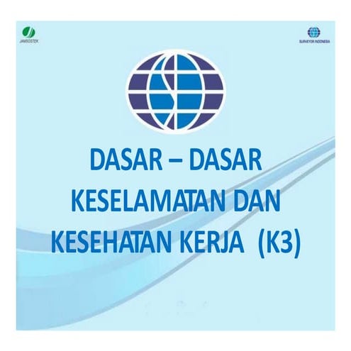 Materi ajar dasar dasar k3