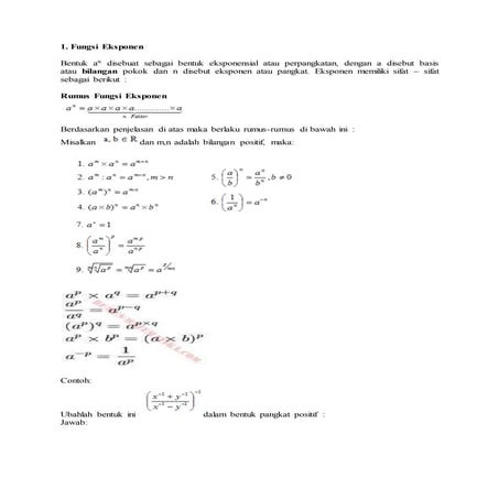 Materi ajar eksponensial