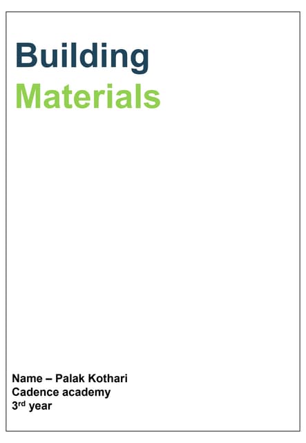 use of traditional building materials | DOCX