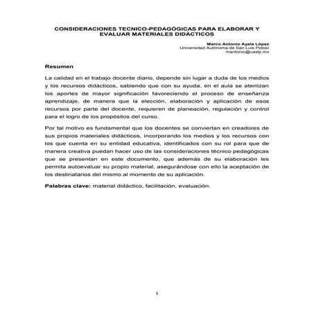 Material didactico evaluacion