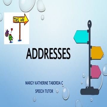Material 15  addresses