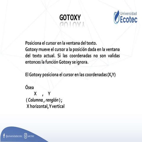 Gotoxy | PPTX