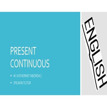 Material 6  present continuous