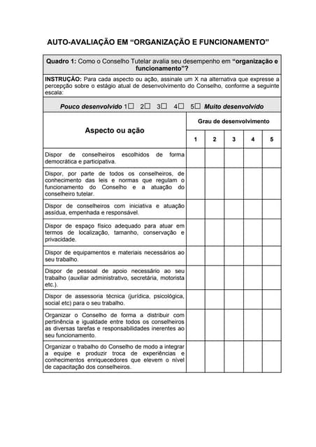 Material auto avaliação ct