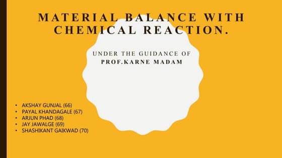 Material balance | PPTX