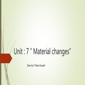 Chemical change grade 6 pptx | PPTX