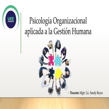 La psicología organizacional | PPTX