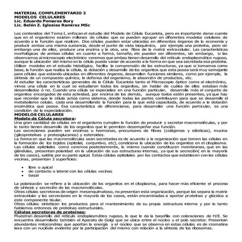 Material comp 2 modelos celulares | DOCX