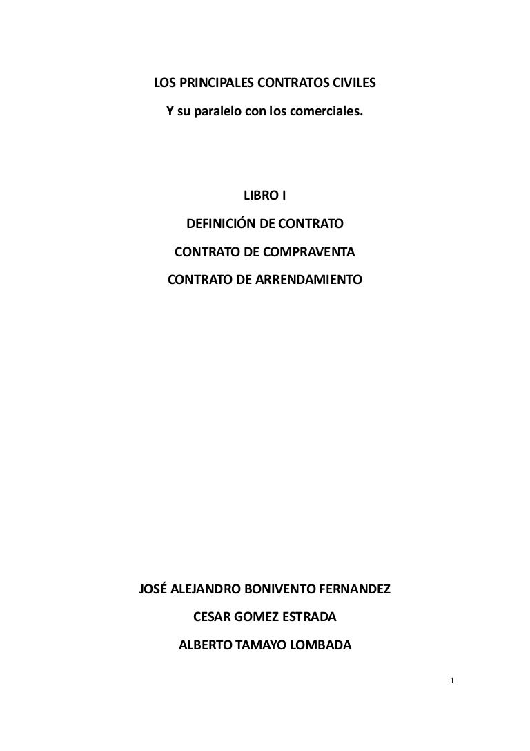 Contratos corte I