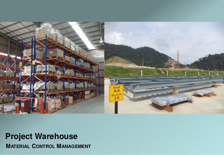 Material control in projects