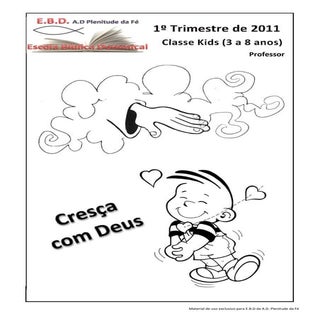 Material crianças ebd   professor