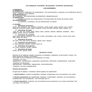 Material de clase, categorías invar...