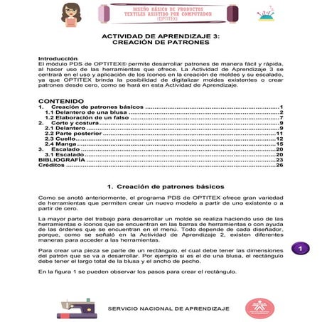 diseño básico de productos textiles optitex