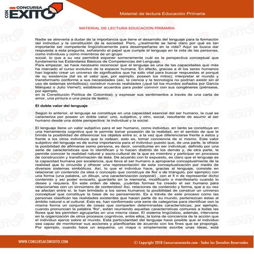 Estándares Básicos de Competencias en Lenguaje | PDF
