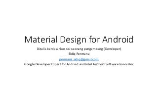 Material design for android (Diggest)