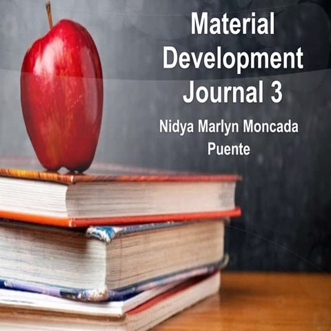 Material development journal 3