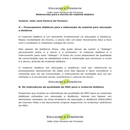 Produção de material para ead fluxograma | PDF