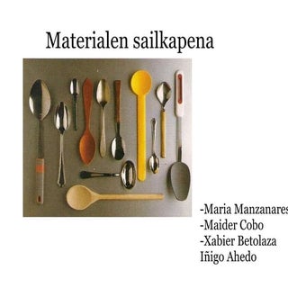 Materialen sailkapena