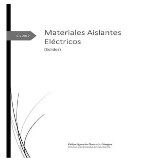 Materiales aislantes solidos