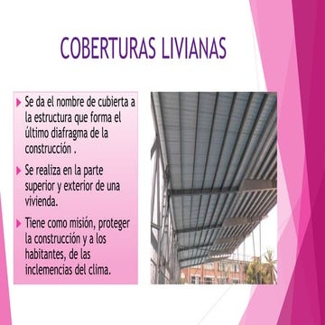 Materiales coberturas livianas  2