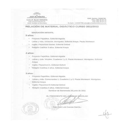 Material didáctico curso  2011