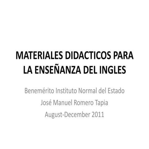Materiales didacticos JMRT