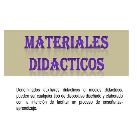 Materiales didacticos