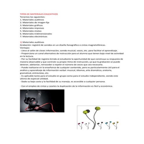 Materiales educativos | PDF