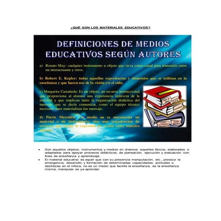 Materiales educativos