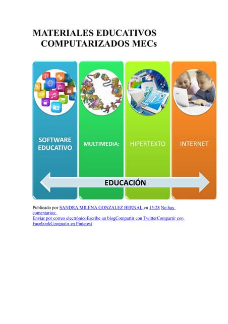 Los materiales educativos computarizados (MECs)