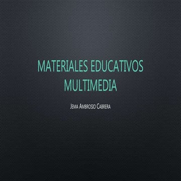 Materiales educativos multimedia12