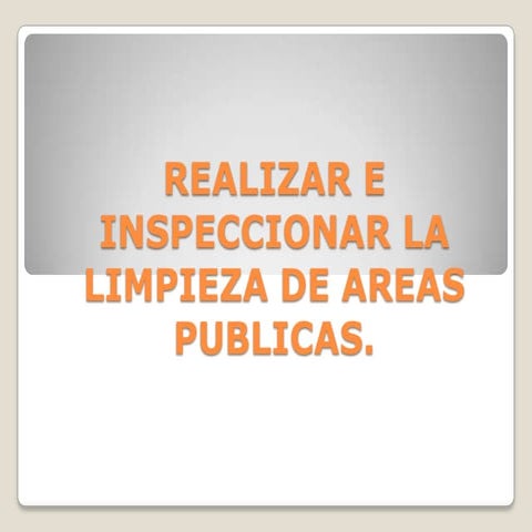 Turismo. Materiales, equipo y suministro de limpieza