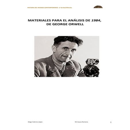 Materiales para el análisis de 1984. George Orwell