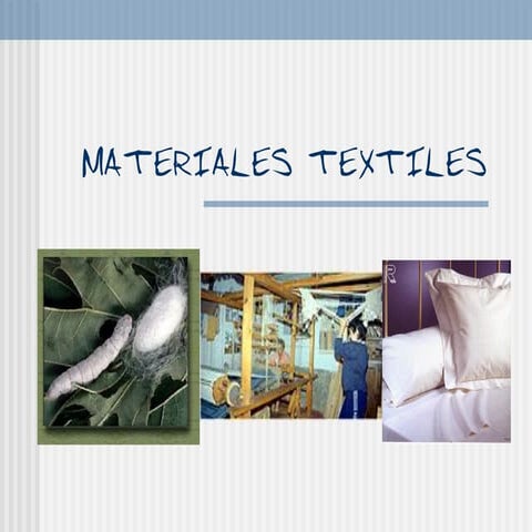 Materiales textiles
