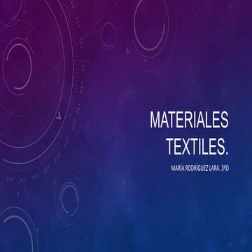 Materiales textiles | PDF