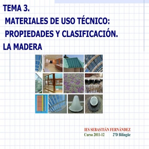 Materiales de uso técnico y propiedades