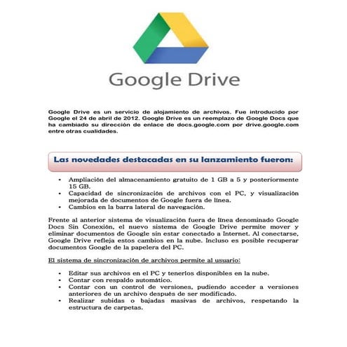 TUTORIAL GOOGLE DRIVE | PDF