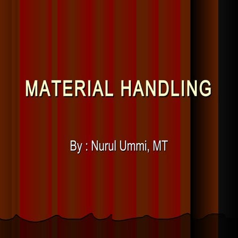 Manual Material Handling