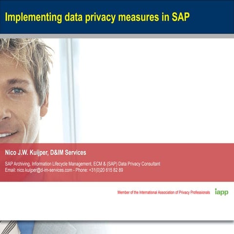 Materializing dataprivacy in SAP - How?