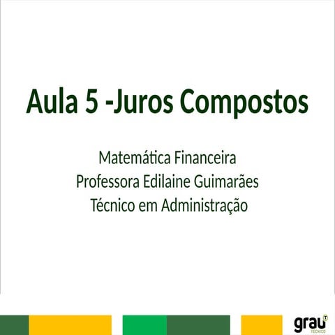 material_juros_slides - matematica FINAN | PPTX