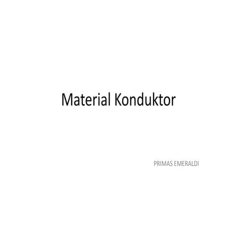 Material konduktor 