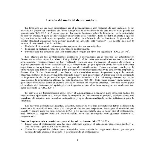 Material  lavado instrumental