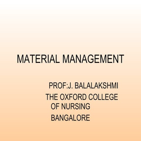 Material management
