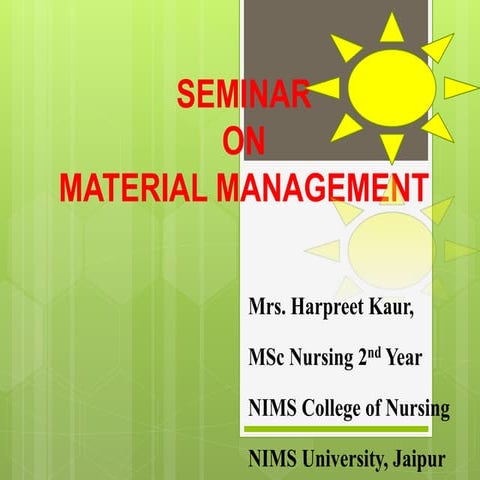Material management 