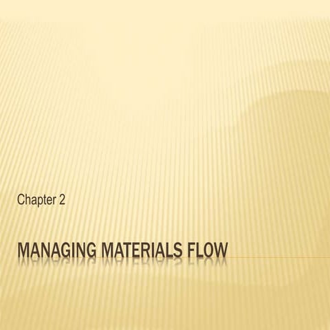Material management flow and DRP