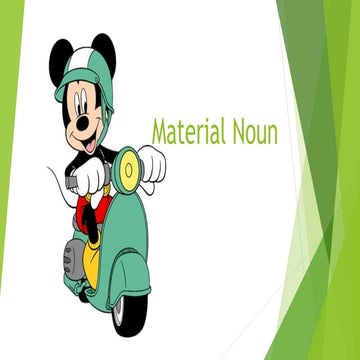 material noun and its description along with uses