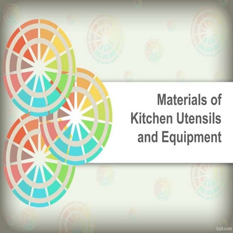Material of kitchen tools