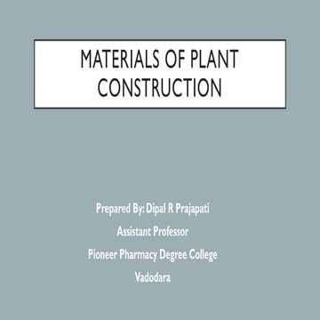 Material of plant construction converted