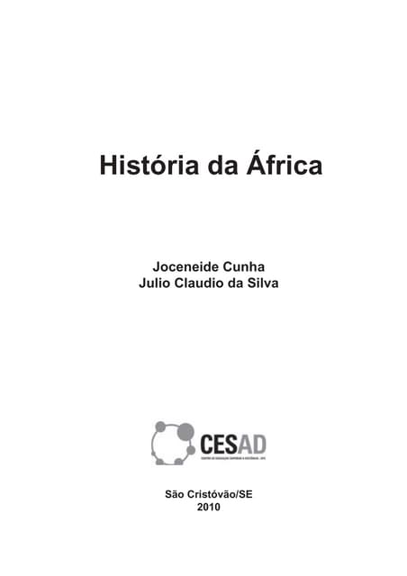 HISTÓRIA DA AFRICA