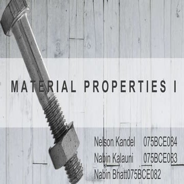 Material Properties